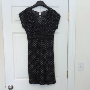 PerSeption Concept Black and White Polka Dot Top